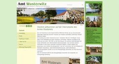 Desktop Screenshot of amt-wusterwitz.de