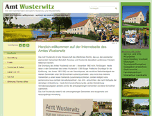 Tablet Screenshot of amt-wusterwitz.de